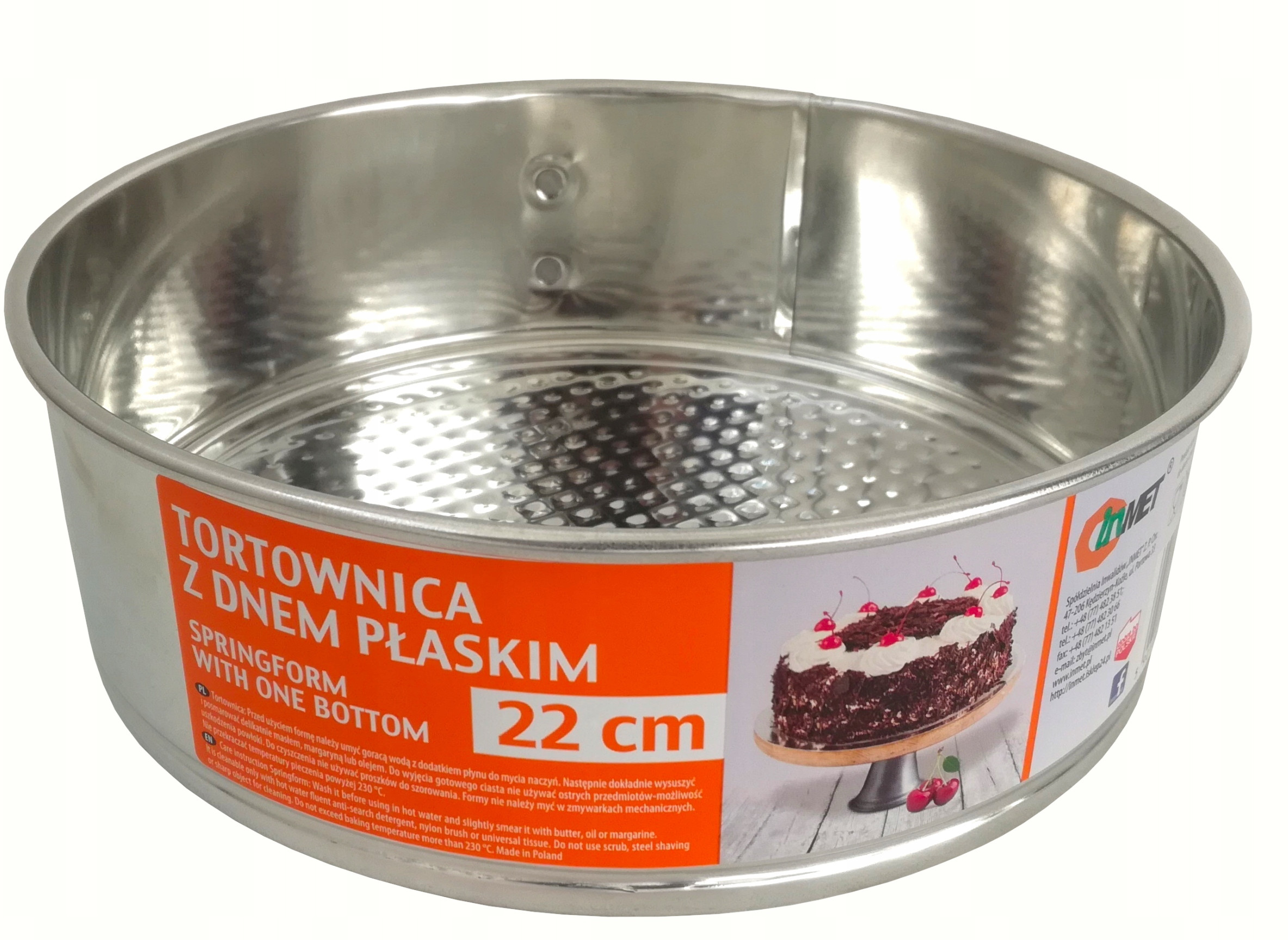 Wymiary tortownicy – Średnica 28 cm i wysokość 7 cm