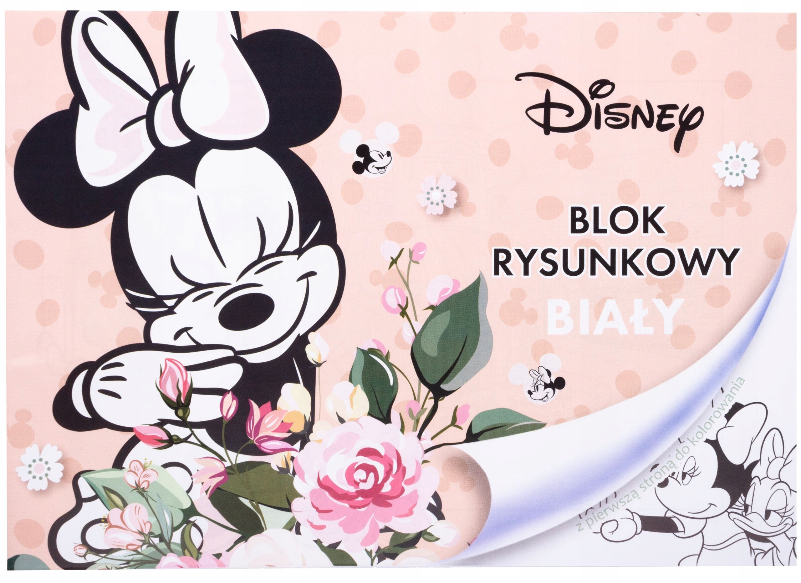 Blok rysunkowy A4/20K biały Minnie Mouse – Kreatywność dla najmłodszych
