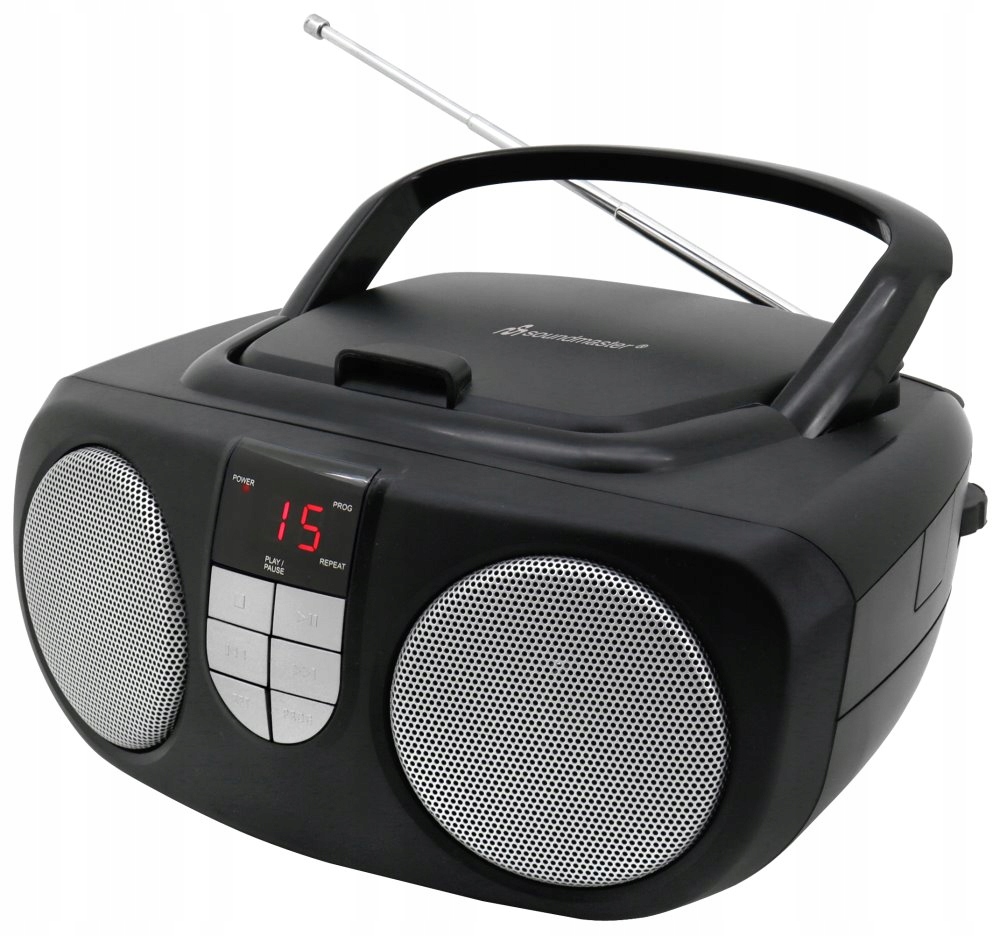 Radioodtwarzacz Soundmaster SCD1400SW – Przenośny odtwarzacz CD w eleganckim czarnym kolorze