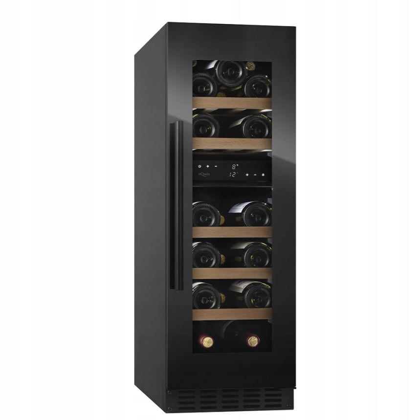 mQuvee WCD30FGB-800 Fullglass Black – Elegancka chłodziarka do wina do zabudowy