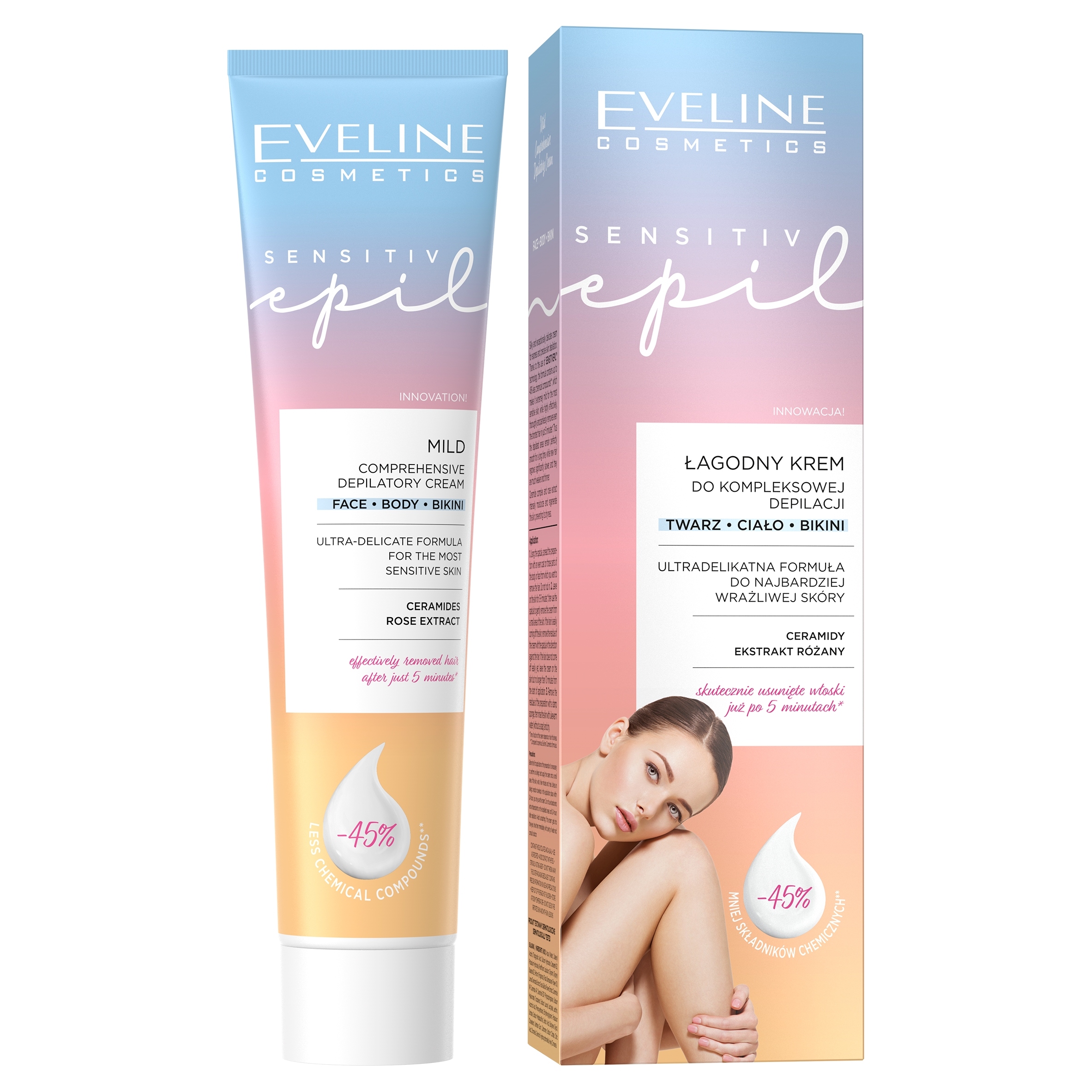 Krem do depilacji Sensitive Epi 125ml – Gładka skóra bez bólu