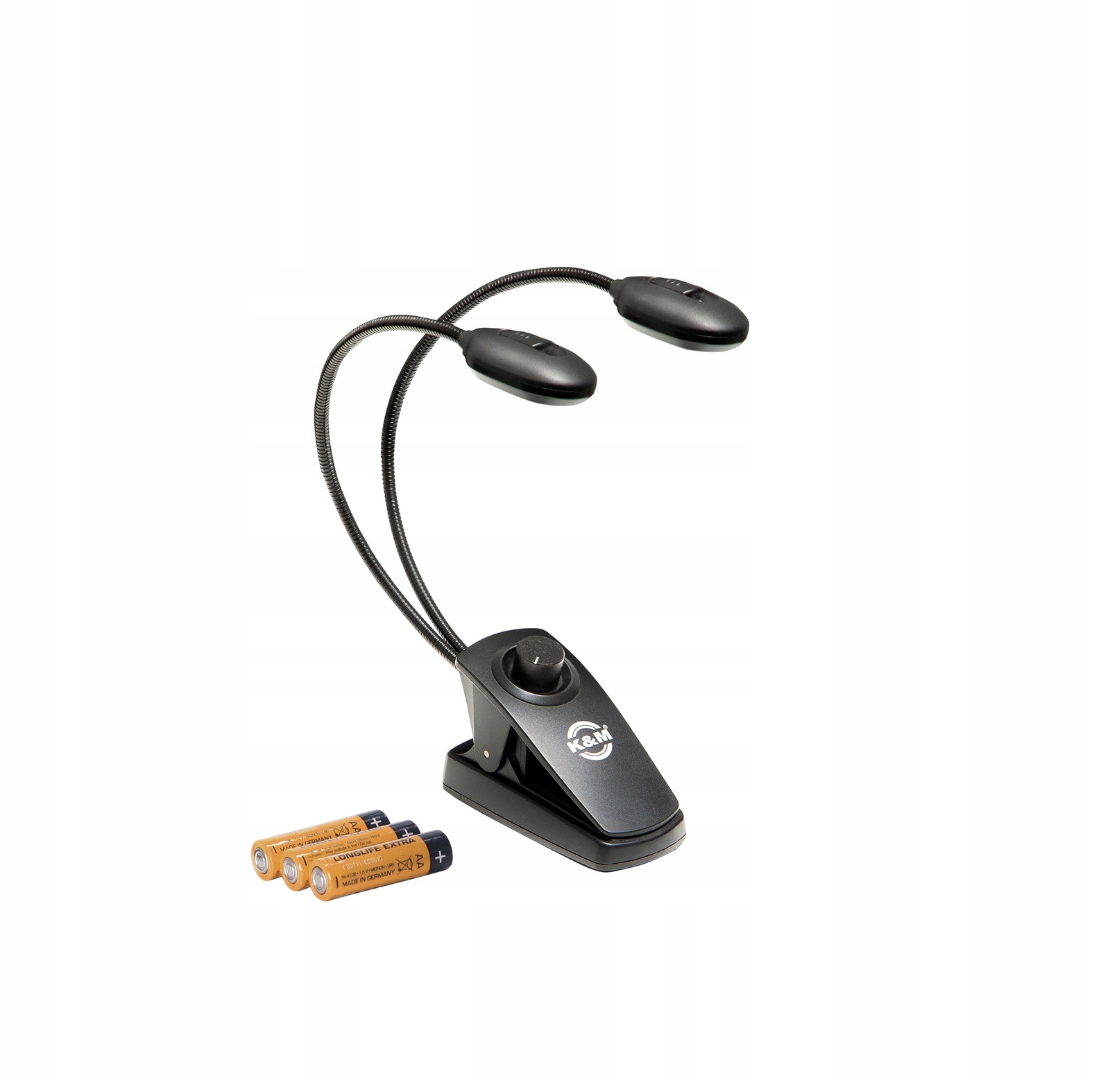 K&M 12271 lampka do nut Twin Head Pro – Idealne oświetlenie dla muzyków