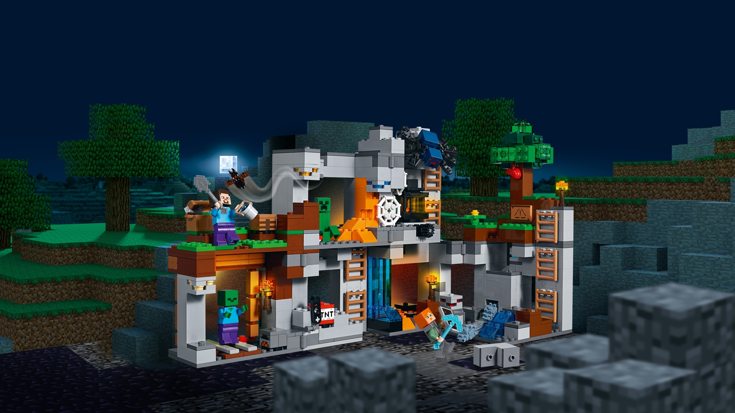 Klocki LEGO Minecraft 21147 – Przygody na skale macierzystej