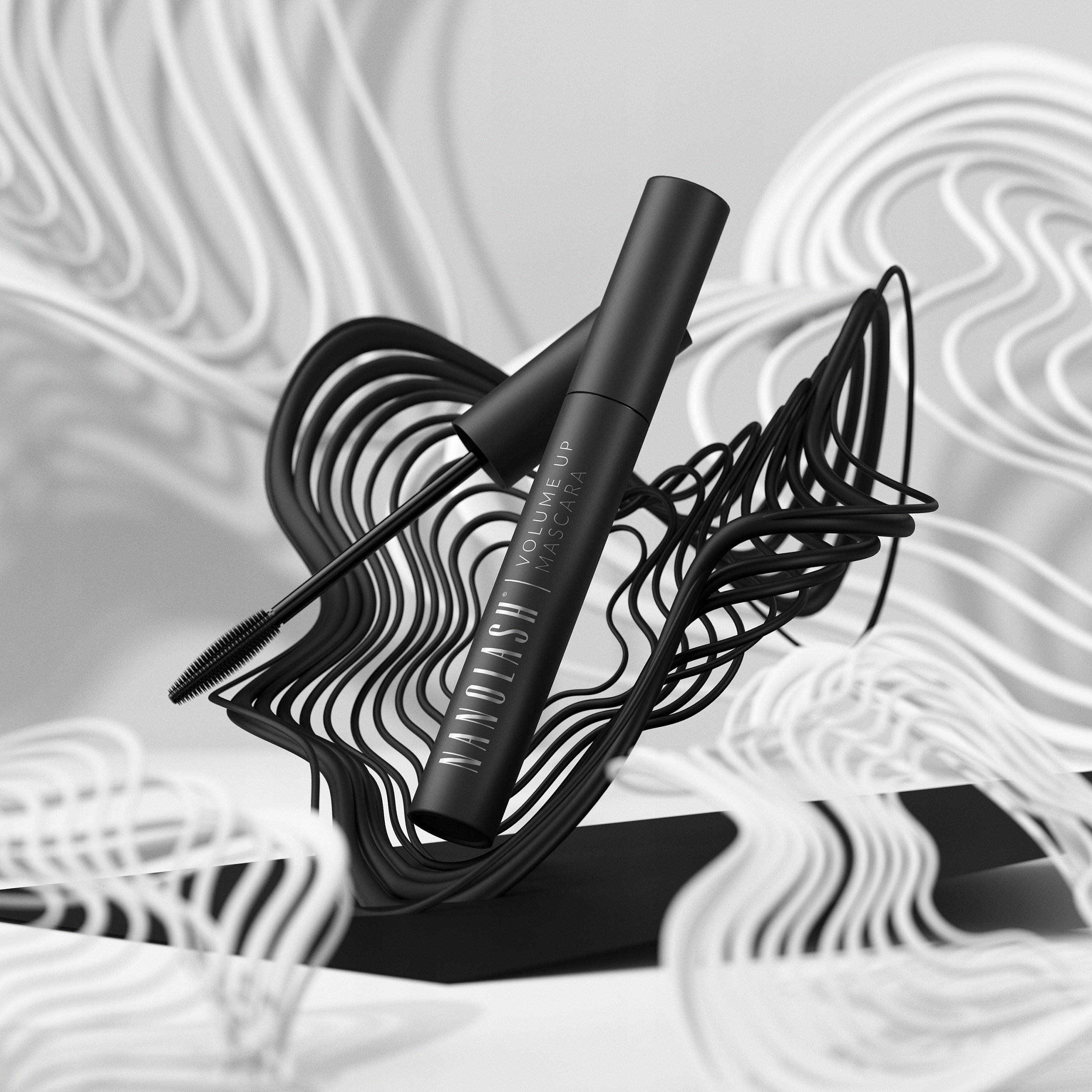 NANOLASH_Mascara Volume Up – Pogrubiający tusz do rzęs dla intensywnego spojrzenia