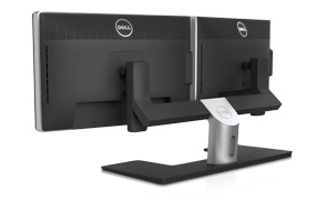 24-calowy monitor Dell UltraSharp U2414H — podstawa na dwa monitory Dell MDS14