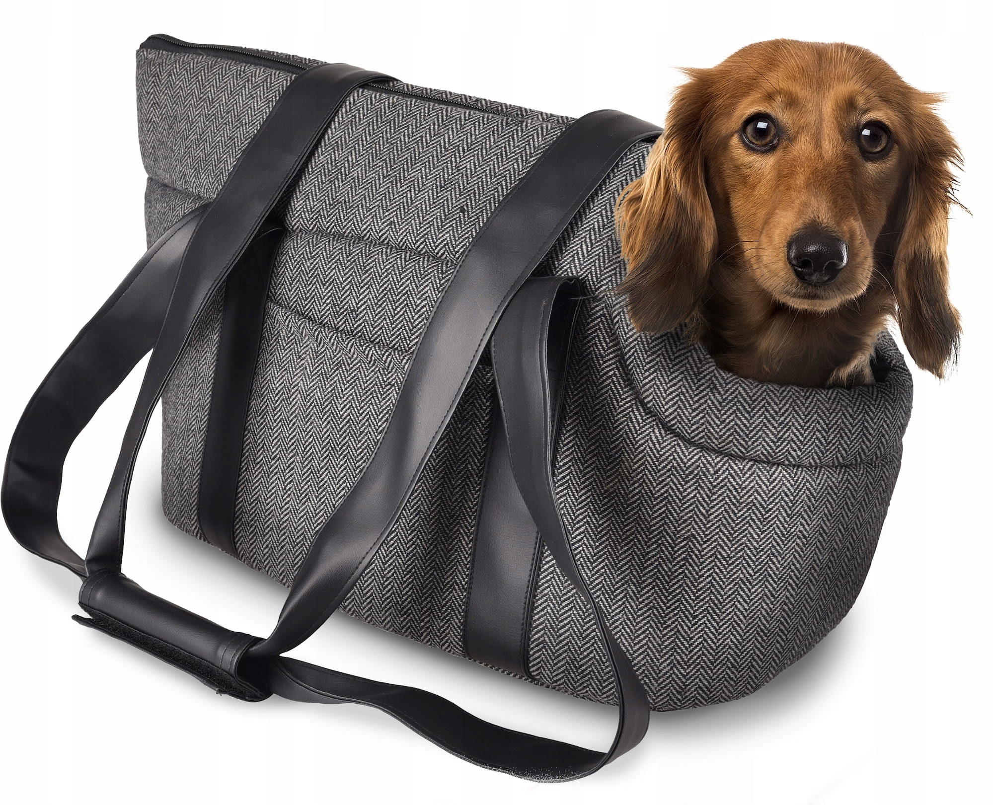 Bezpieczeństwo i wygoda – regulowana smycz i zamek błyskawiczny