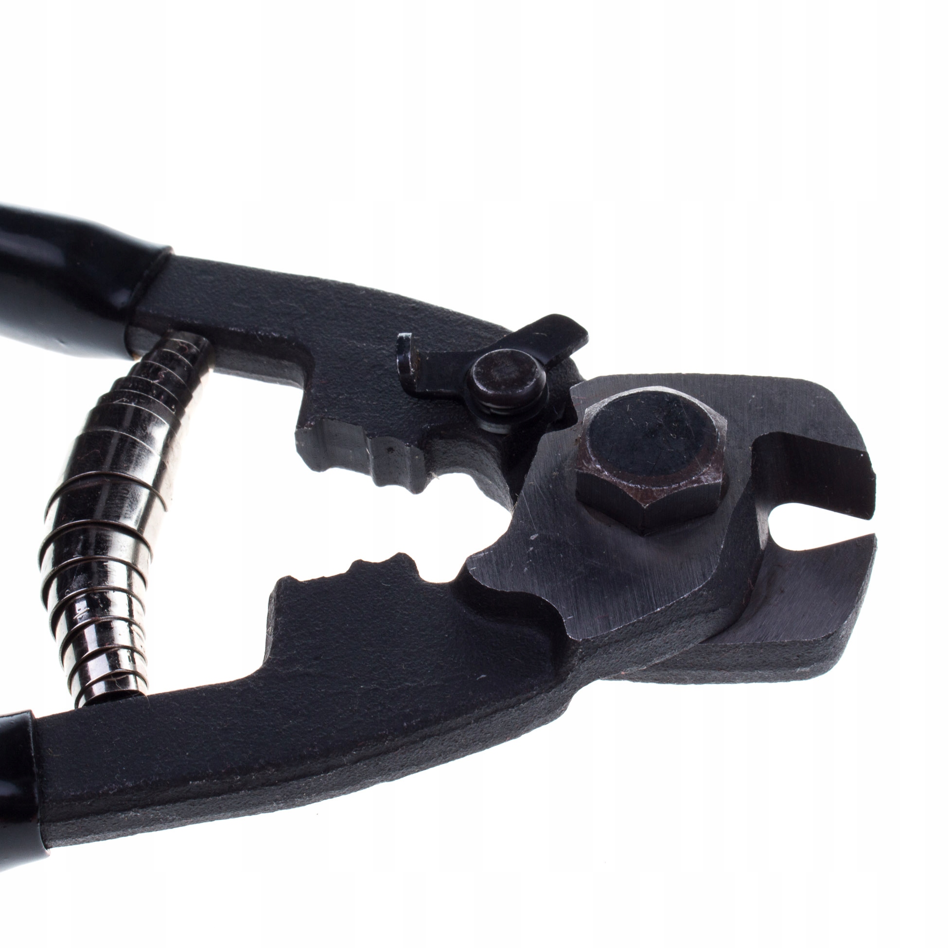 Funkcja zaciskania końcówek – zapobiega rozszczepianiu linki