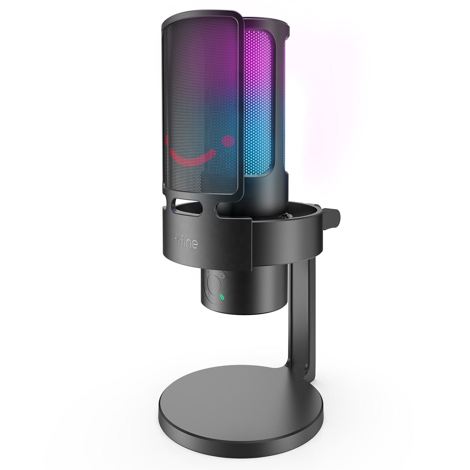 Mikrofon pojemnościowy studyjny Fifine A8 PLUS RGB Plug&Play – Idealny do nagrywania i streamingu