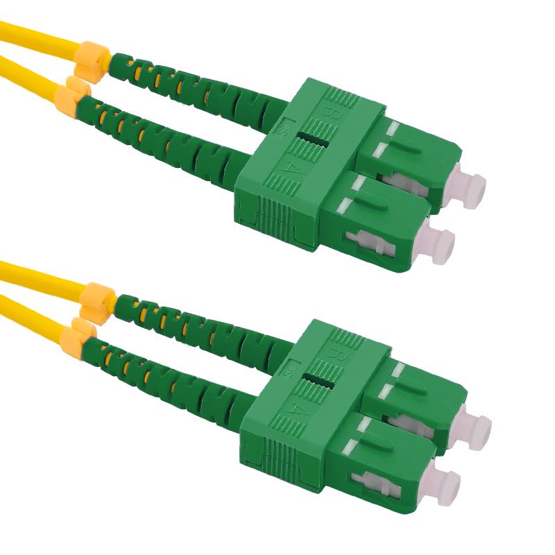 Duplex SC/APC-SC/APC 9/125µm 0.5m – Wysokiej jakości patchcord światłowodowy