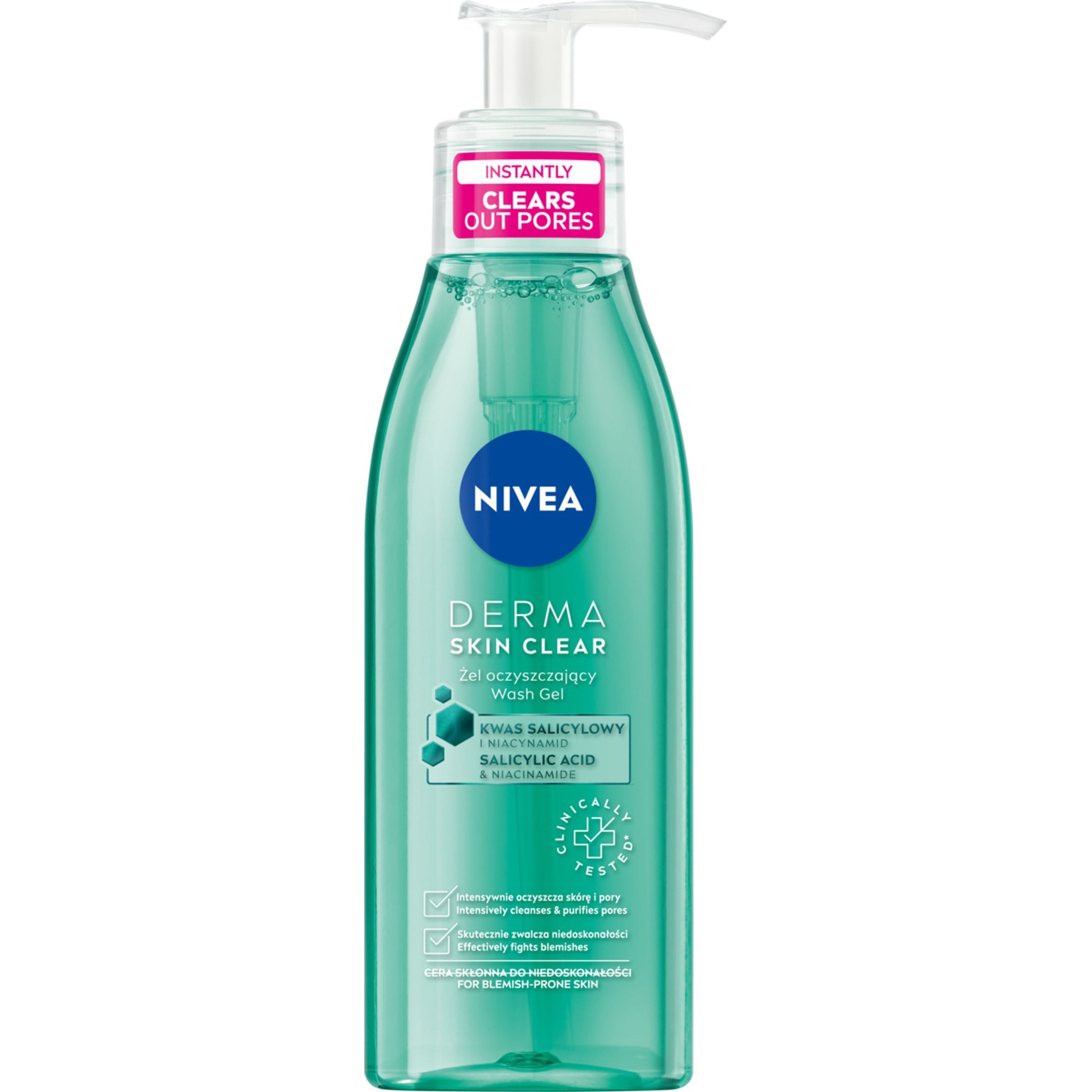 NIVEA Derma Skin Clear – Żel oczyszczający przeciw niedoskonałościom 150 ml