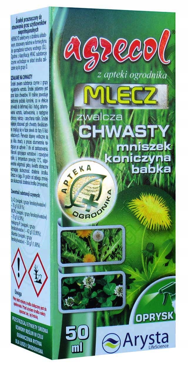 Mlecz* środek do zwalczania chwastów na trawnikach 50 ml – Skuteczna ochrona Twojego trawnika