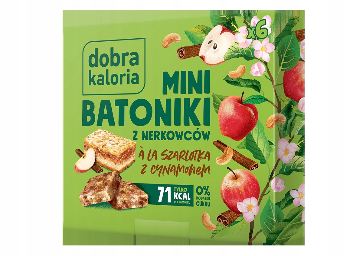 Dobra Kaloria Mini batoniki ala szarlotka z cynamonem – Smak dzieciństwa w zdrowej formie