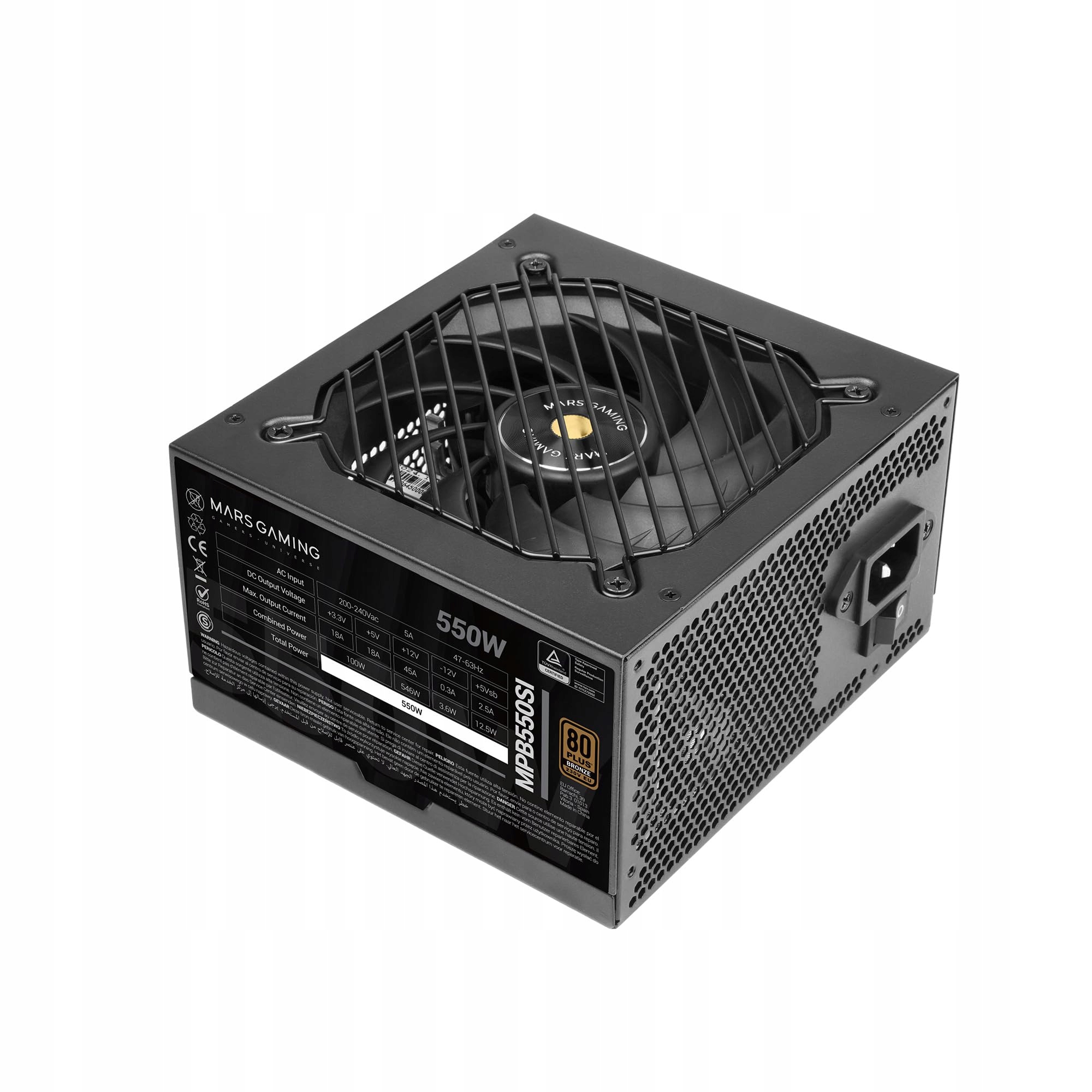 TACENS MARS MPB550SI 550W DC-DC 80PLUS BRONZE – Wydajny zasilacz do Twojego komputera