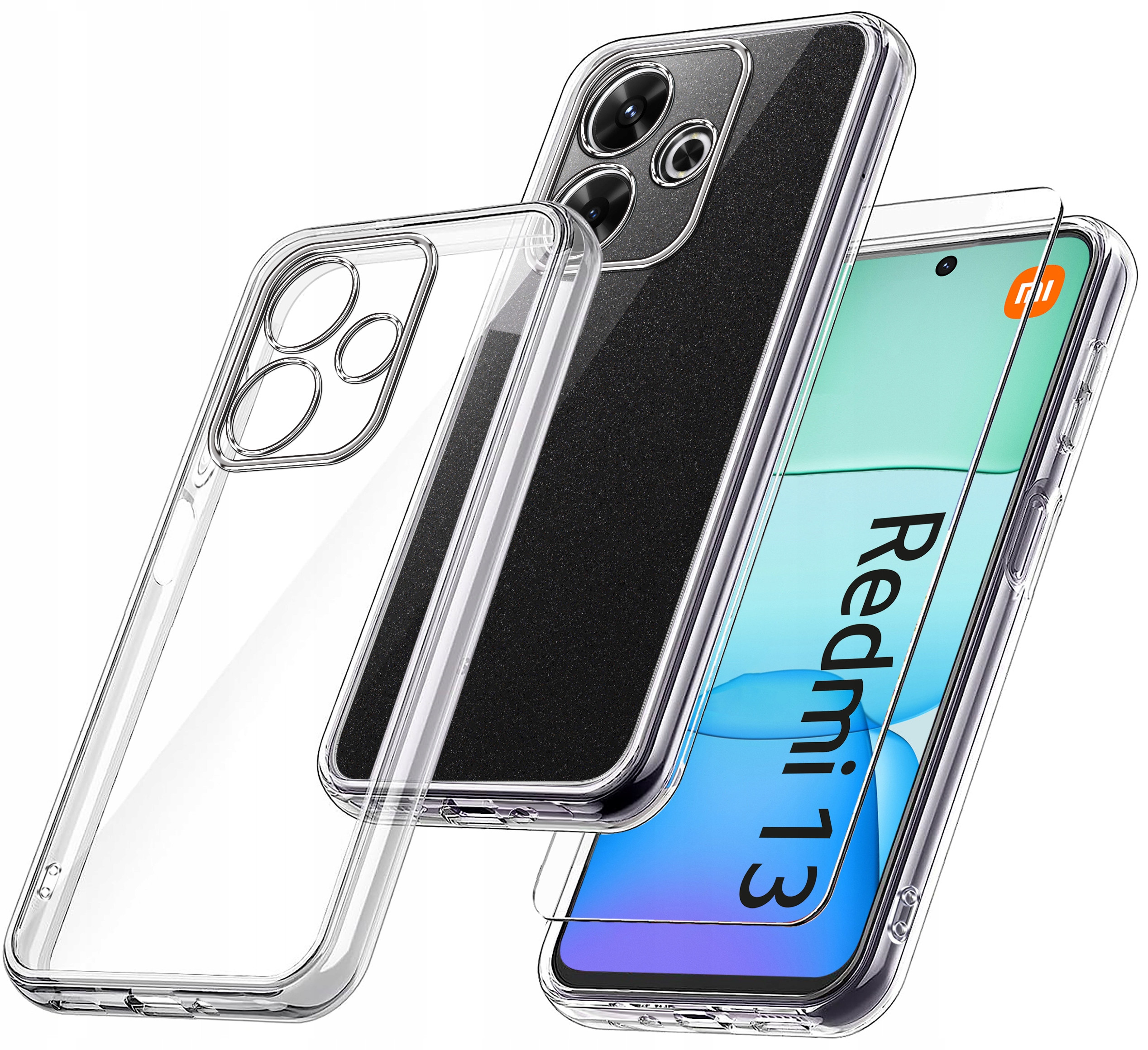 Etui do Xiaomi Redmi 13 4G WZMACNIANE 360° CLEAR – Ochrona na najwyższym poziomie