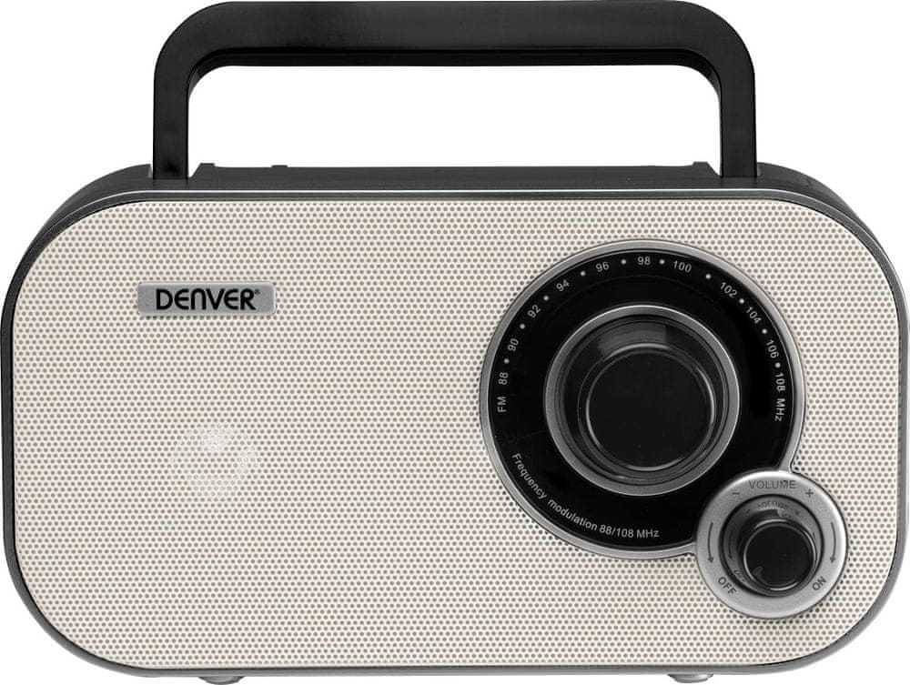 Radio Denver TR-51WHITE – Klasyczne analogowe radio FM