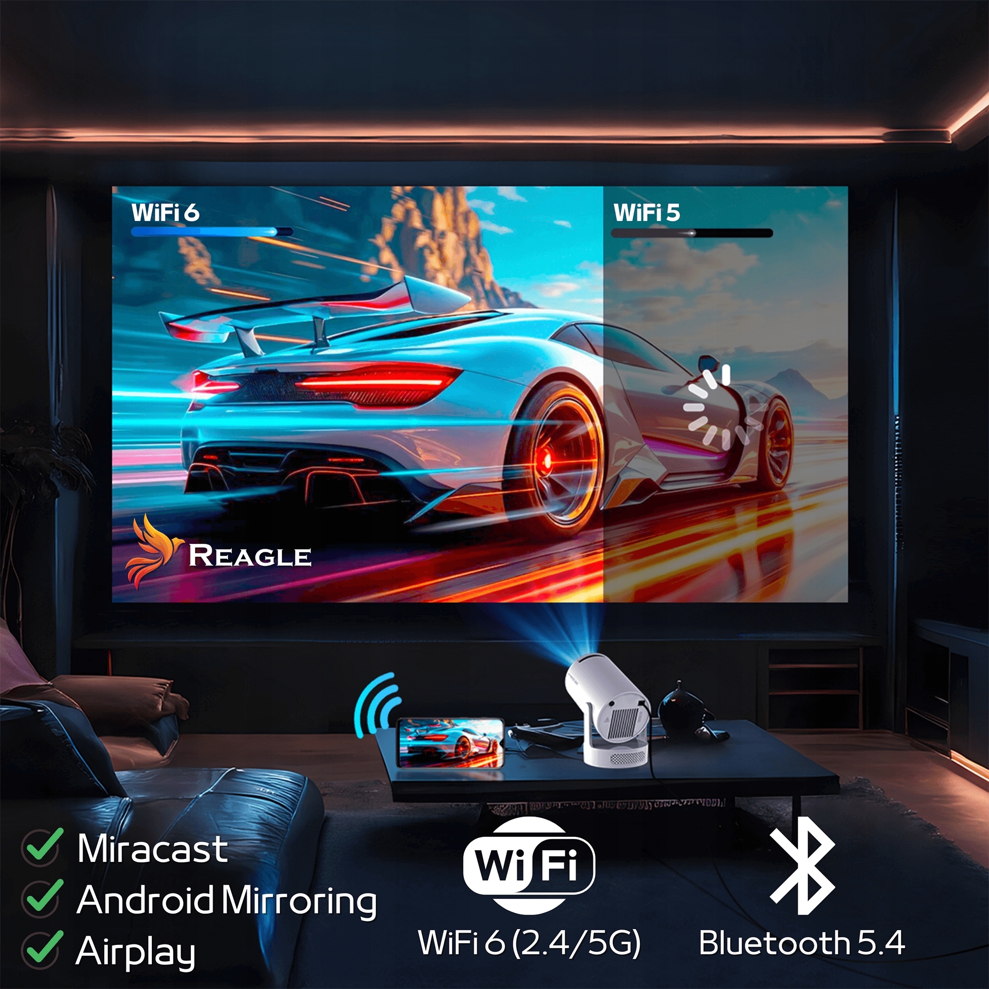 Funkcje bezprzewodowe – Wi-Fi 6 i Bluetooth 5.0 dla wygodnego przesyłania