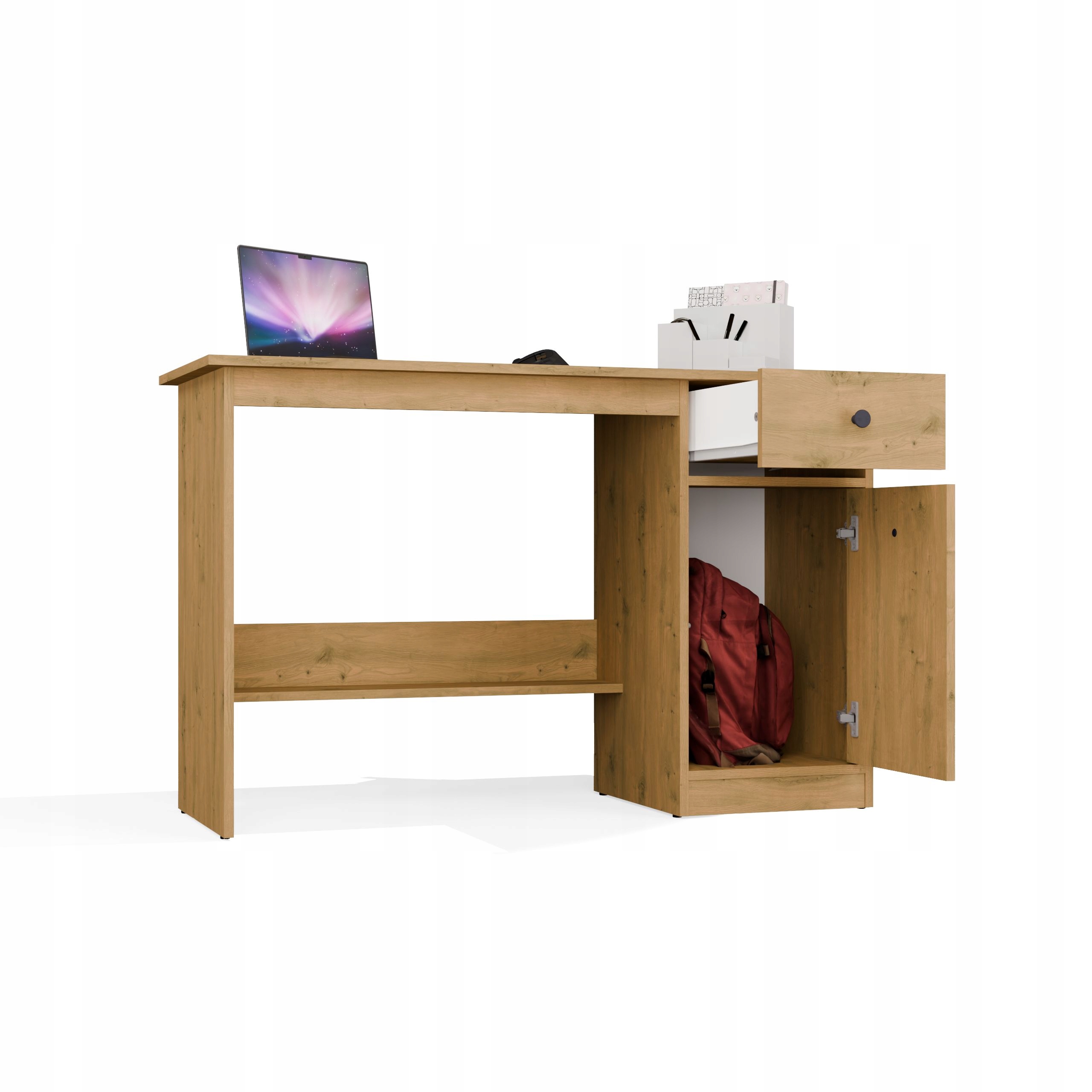 Pojemna szafka z drzwiami – miejsce na dokumenty i większe przedmioty