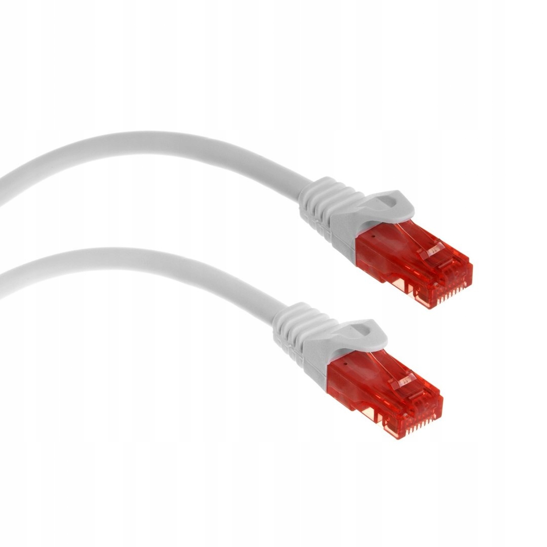 Przewód Kabel patchcord UTP RJ45 Cat6 3m Biały – Wysoka jakość i niezawodność