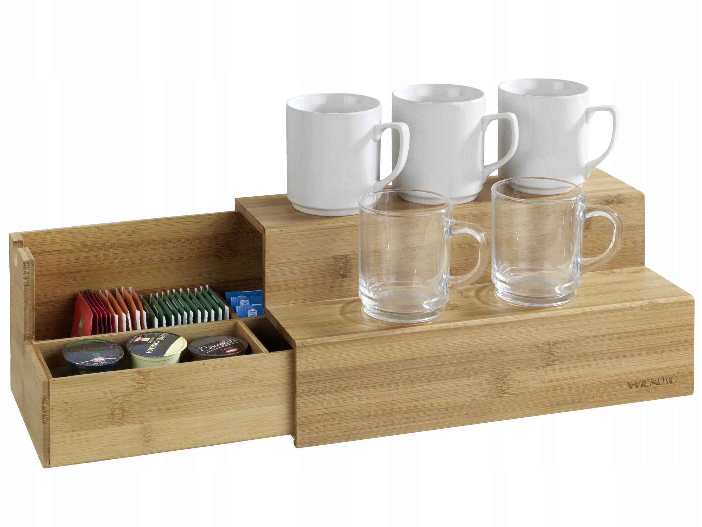 Przechowywanie torebek herbaty i kapsułek kawowych