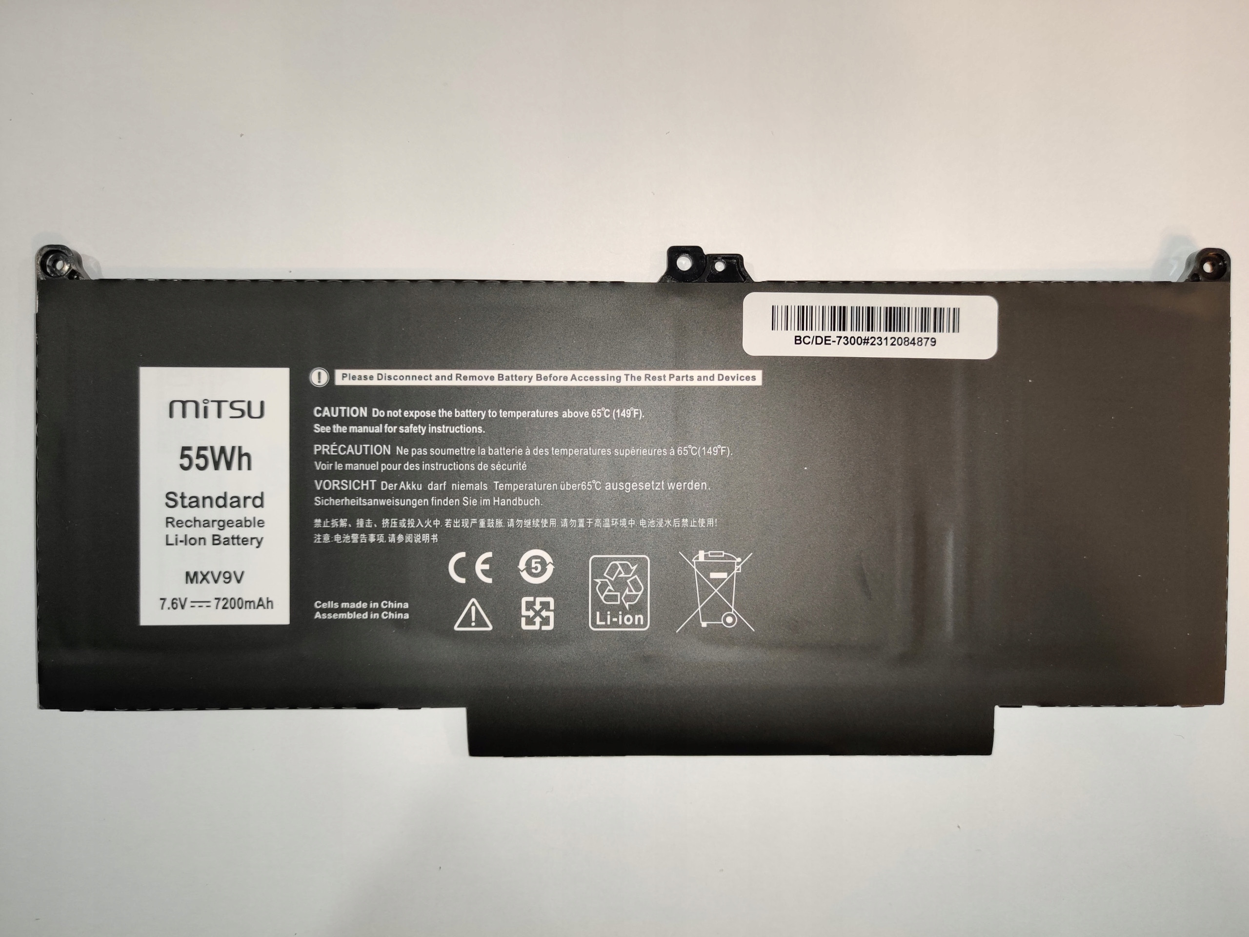 Bateria Mitsu MXV9V do Dell Latitude 5300, 5310, 7300 – Wydajność i jakość w jednym