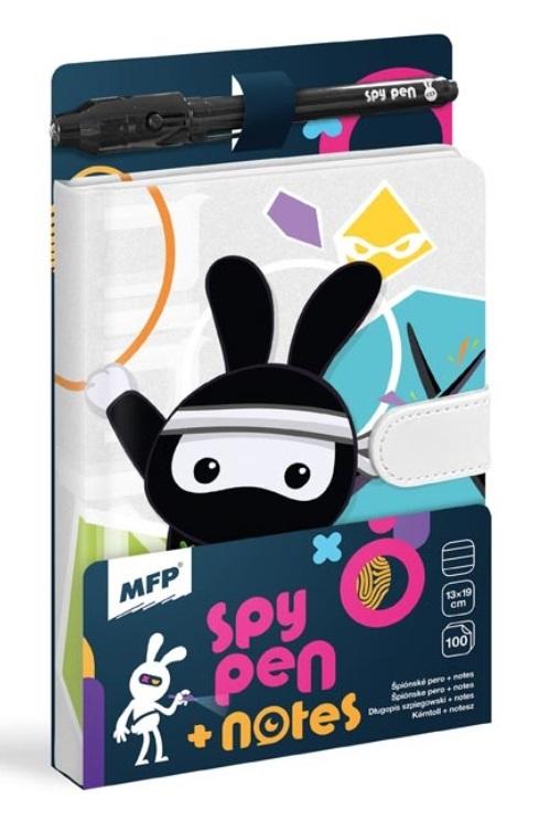 Notatnik Szpiegowski czarny + długopis UV 7510188 – Idealny do przechowywania tajnych informacji