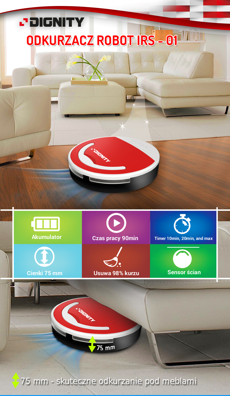 Odkurzacz robot Dignity IRS-01