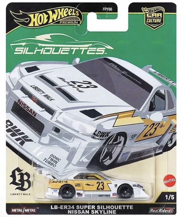 HW Premium LB-ER34 Super Silhouette Nissan JBK59 – Kolekcinis automobilio modelis