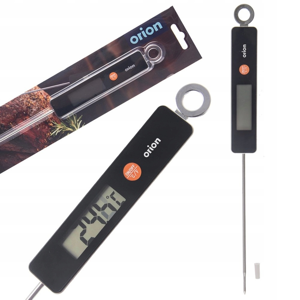 Termometr do Mięsa Sonda Elektroniczny Wbijany z Wyświetlaczem ORION 28 cm – Precyzyjne gotowanie w Twojej kuchni