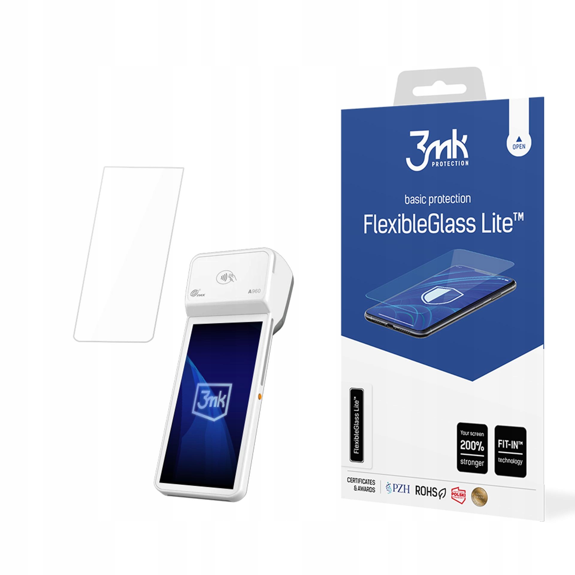 PAX A960 - 3MK FLEXIBLEGLASS LITE – Najcieńsze szkło hybrydowe na rynku
