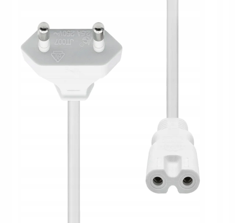 Kabel zasilający ProXtend Power Cord Euro do C7 3M Biały – Niezawodne zasilanie dla Twojego sprzętu