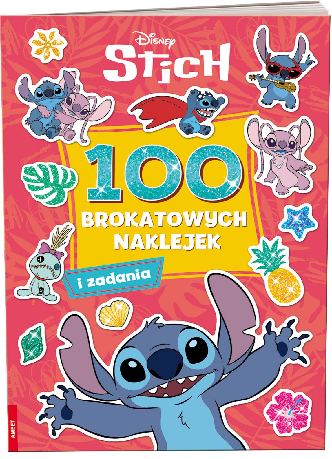 Stich. 100 brokatowych naklejek – Kreatywna zabawa dla dzieci