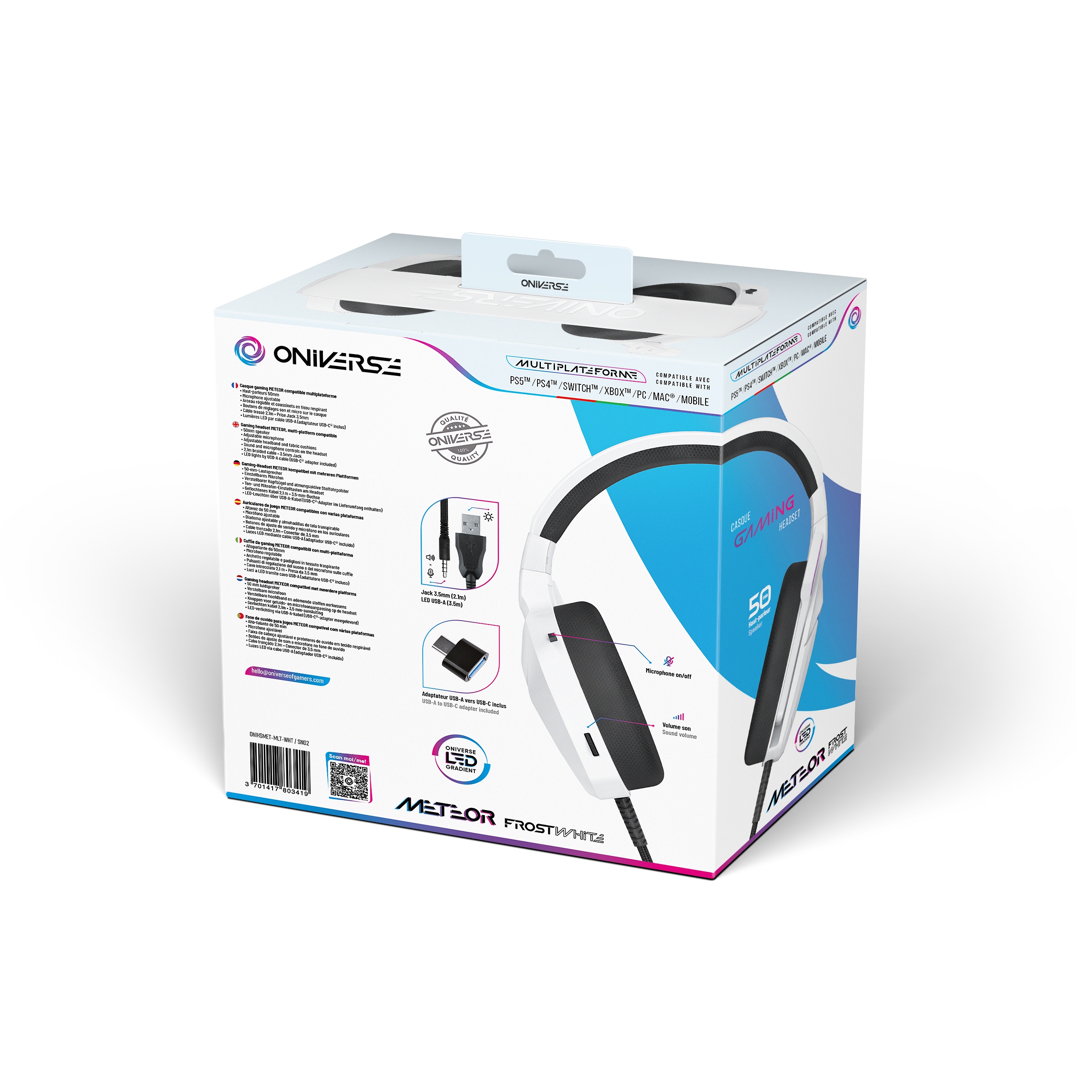 Doskonała jakość dźwięku z przetwornikami 50 mm