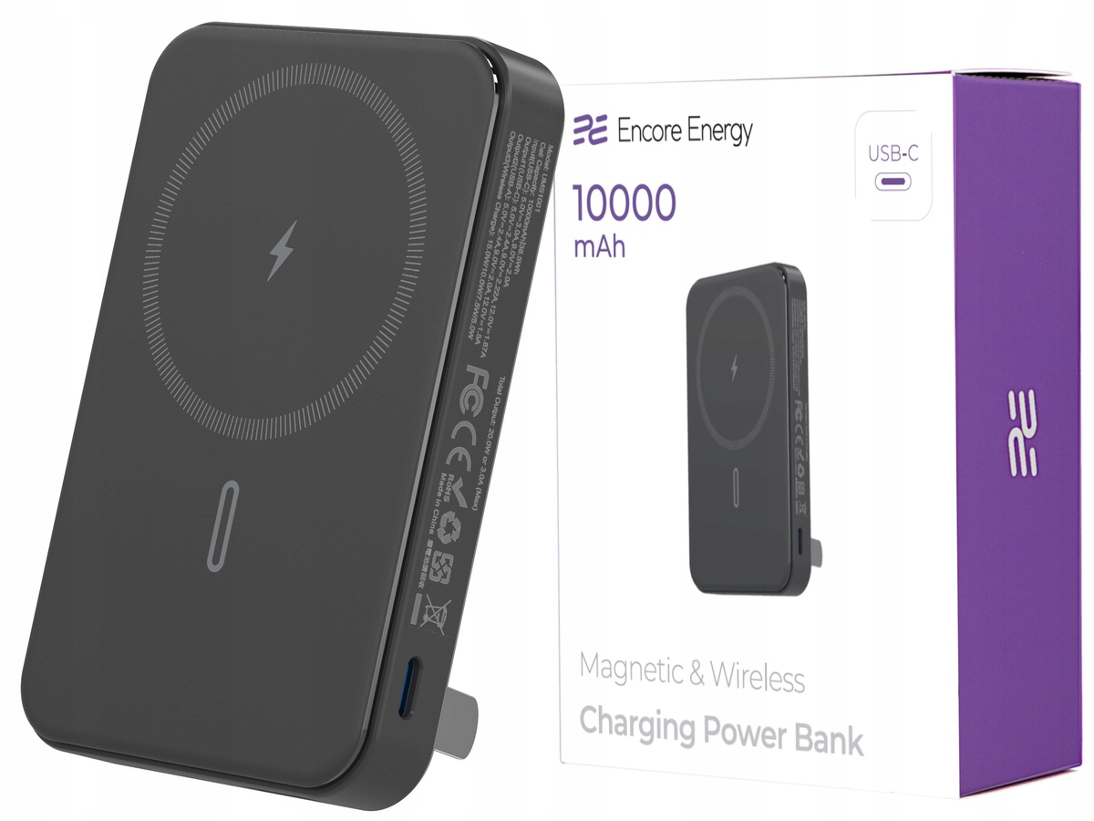 Powerbank indukcyjny 10000mAh – Ładowanie bezprzewodowe i porty USB