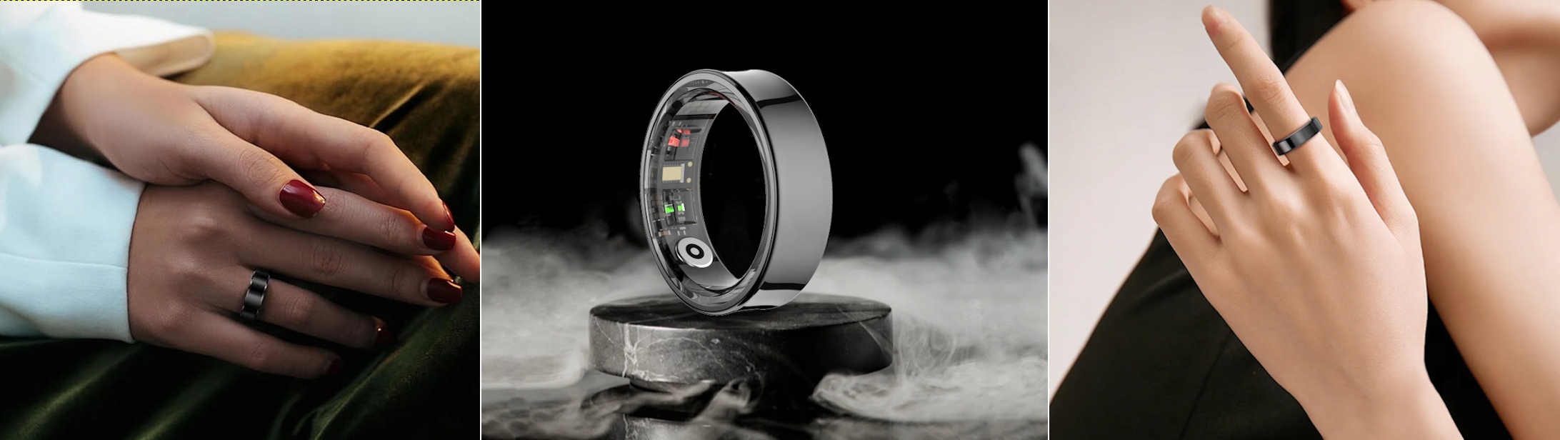 Smartring SR09 Deep Grey – Inteligentny pierścień do monitorowania zdrowia