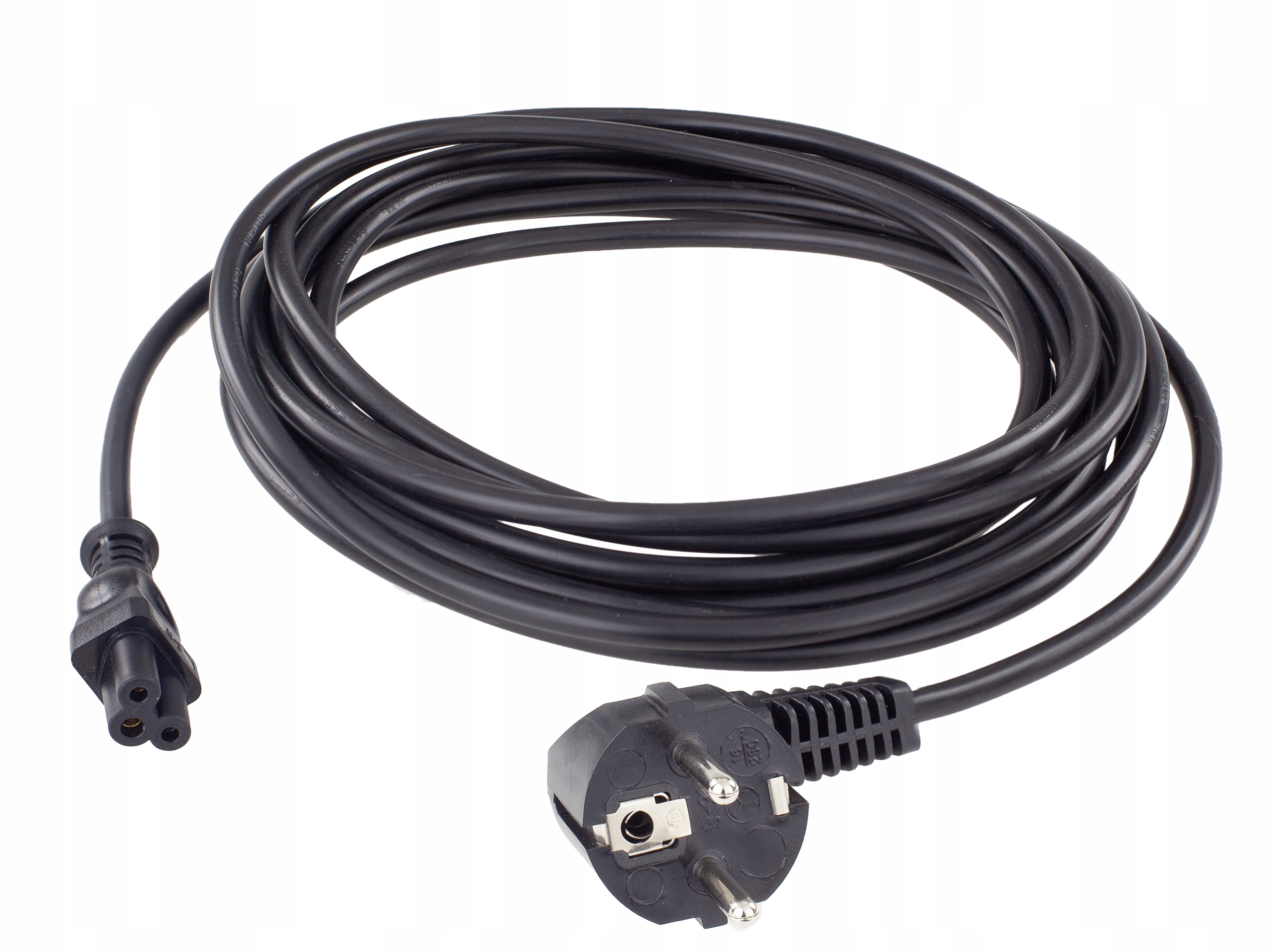 Kabel zasilający wtyczka typu koniczynka 5m – Idealne rozwiązanie dla Twojego sprzętu