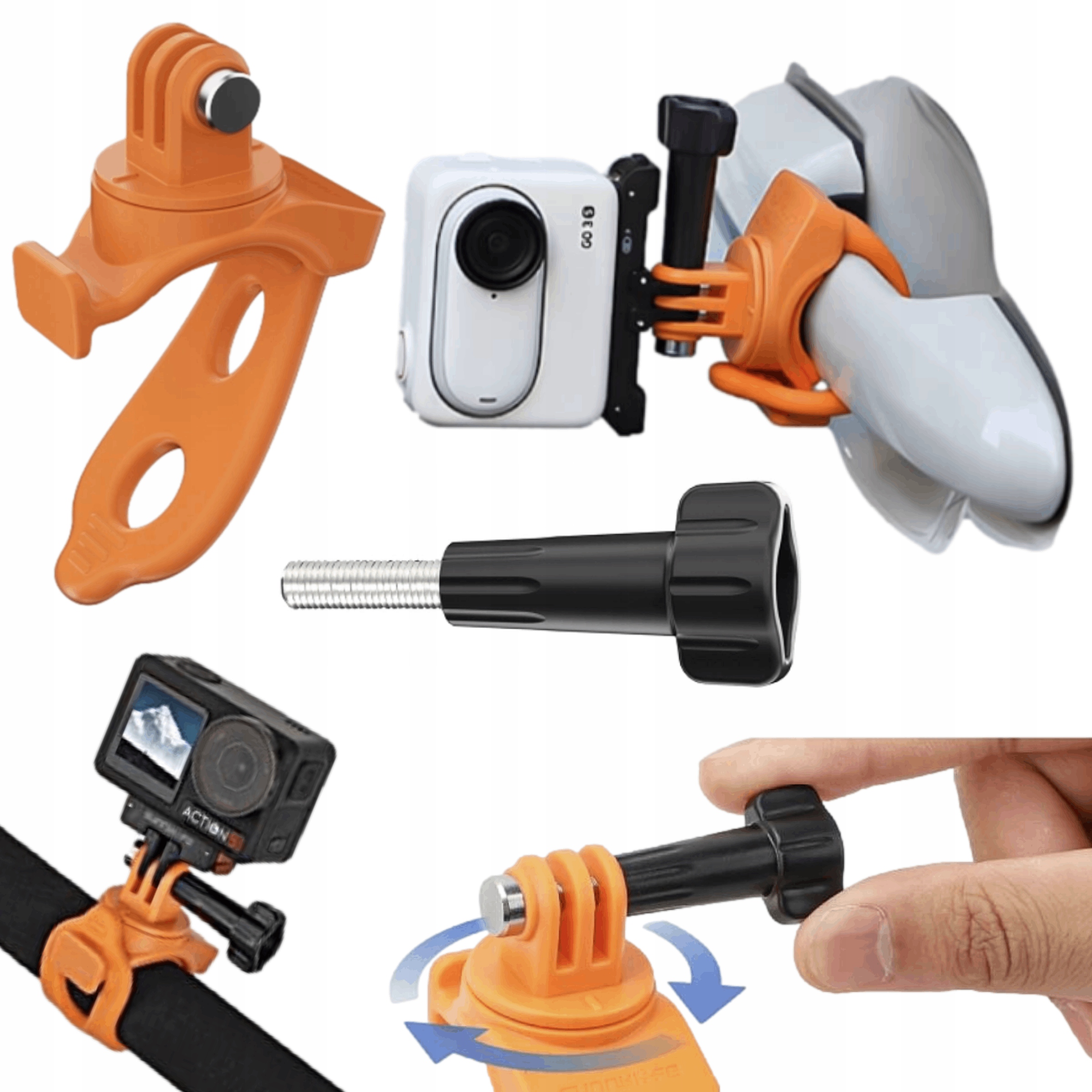 Obrót 360 stopni i regulacja 180 stopni dla pełnej kontroli