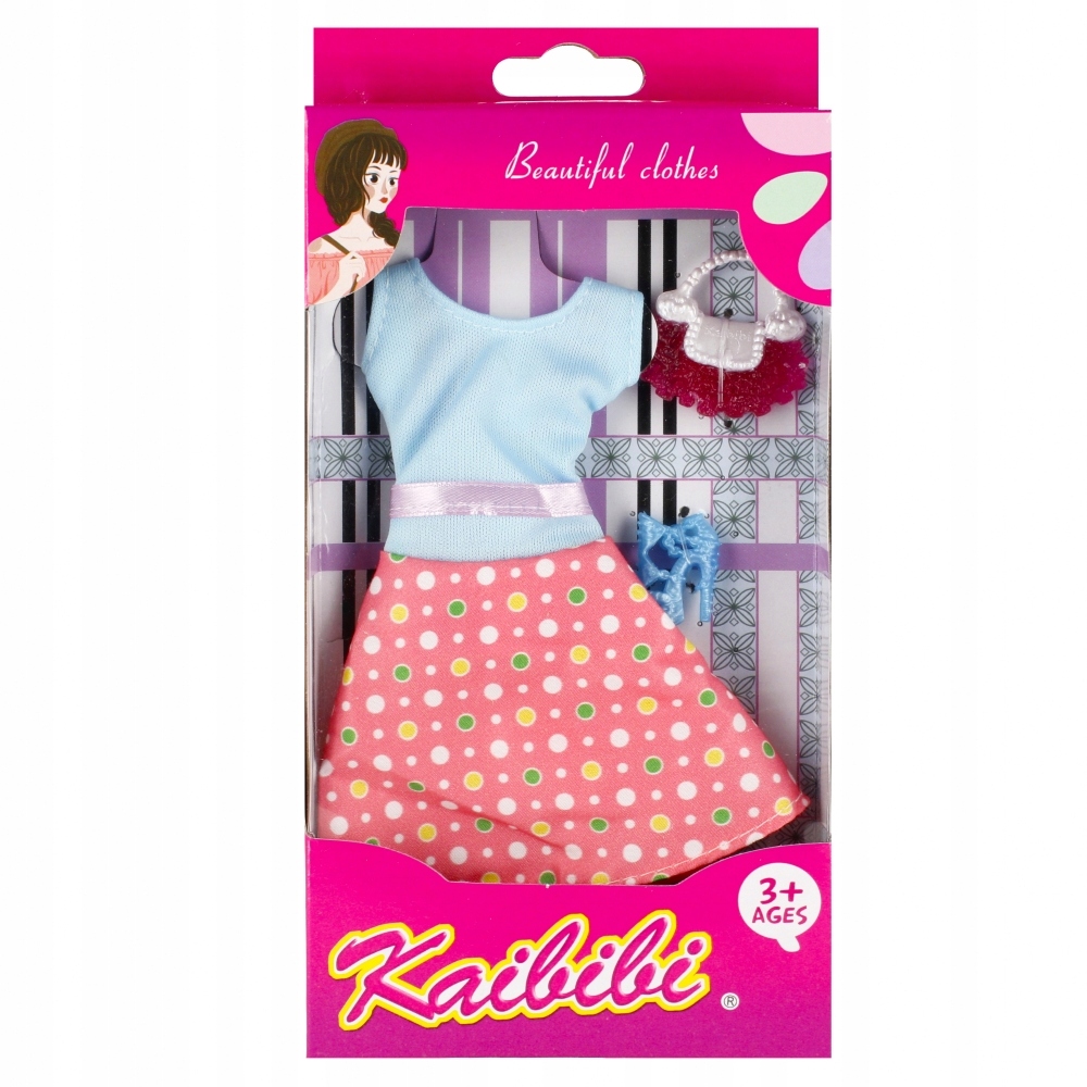 Zestaw modowy dla lalek – Sukienki, bluzki i spodenki w jednym