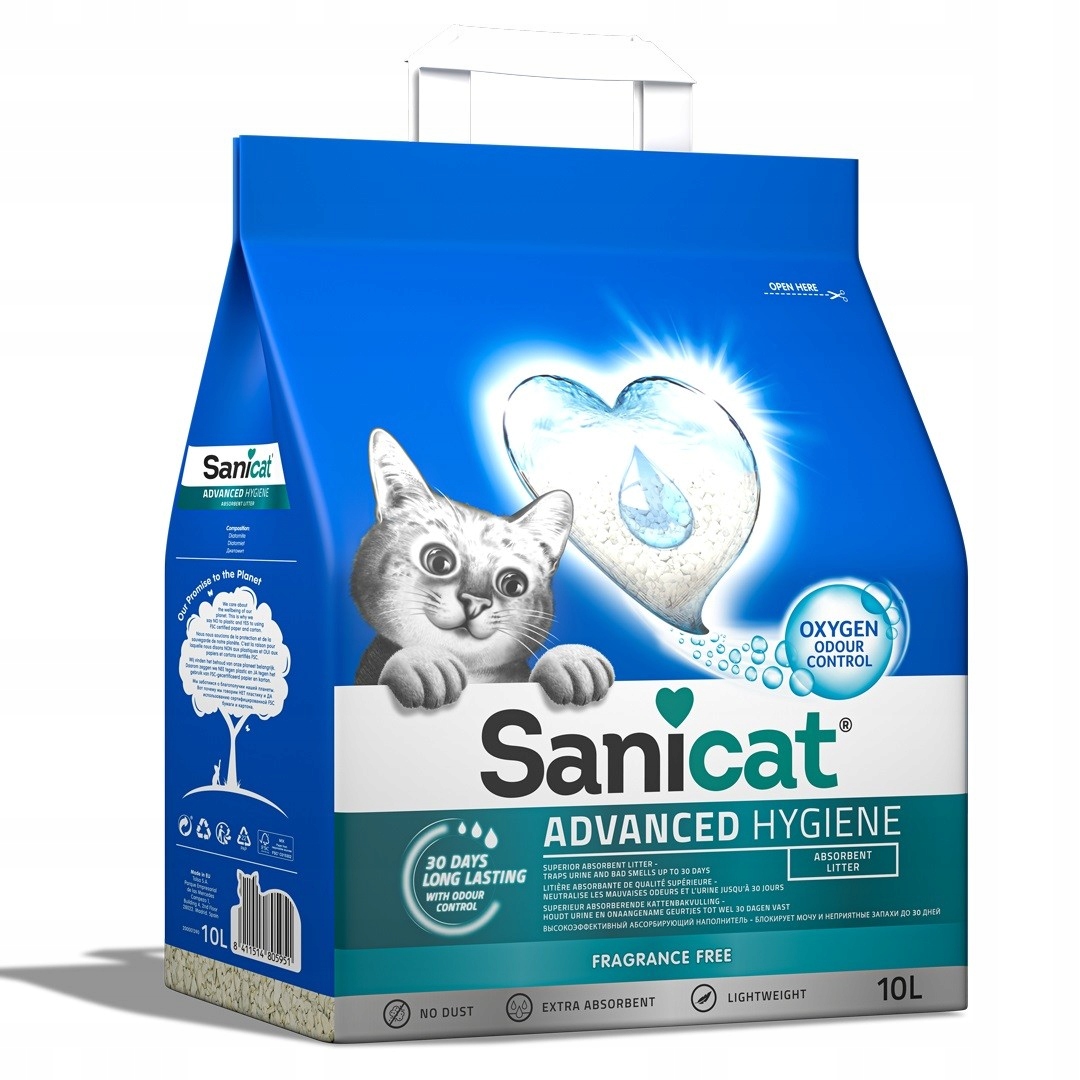 Advanced Hygiene – Żwirek dla kotów, 10l, bezzapachowy
