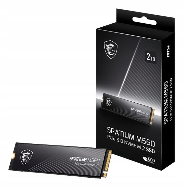 Dysk SSD MSI SPATIUM M560 2TB PCIe 5.0 NVMe – Wydajność na najwyższym poziomie