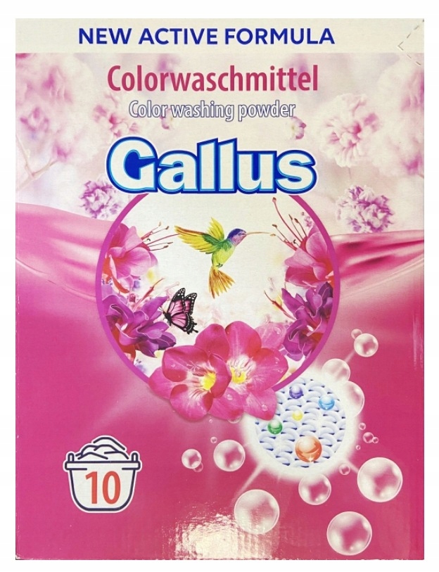 Proszek do prania kolorów Gallus 650g – Skuteczność i wydajność w każdym praniu