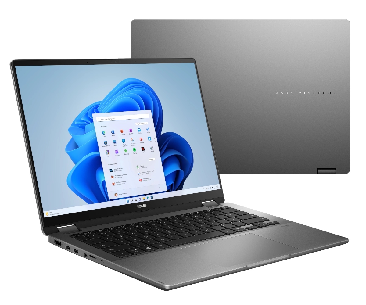 Laptop 2w1 ASUS Vivobook 14 Flip OLED TP3407SA – Wszechstronność i wydajność w jednym