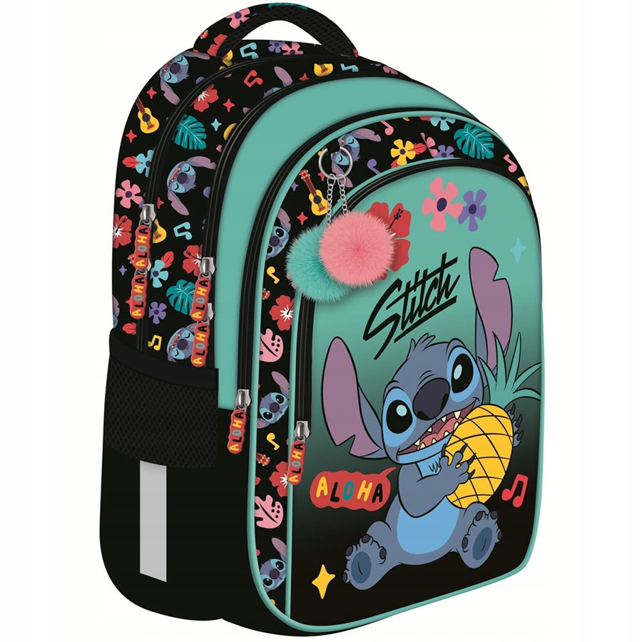 Plecak 27X39X13 1ZAM 4KIESZ STITCH MINT ALOHA – Idealny towarzysz dla Twojego dziecka
