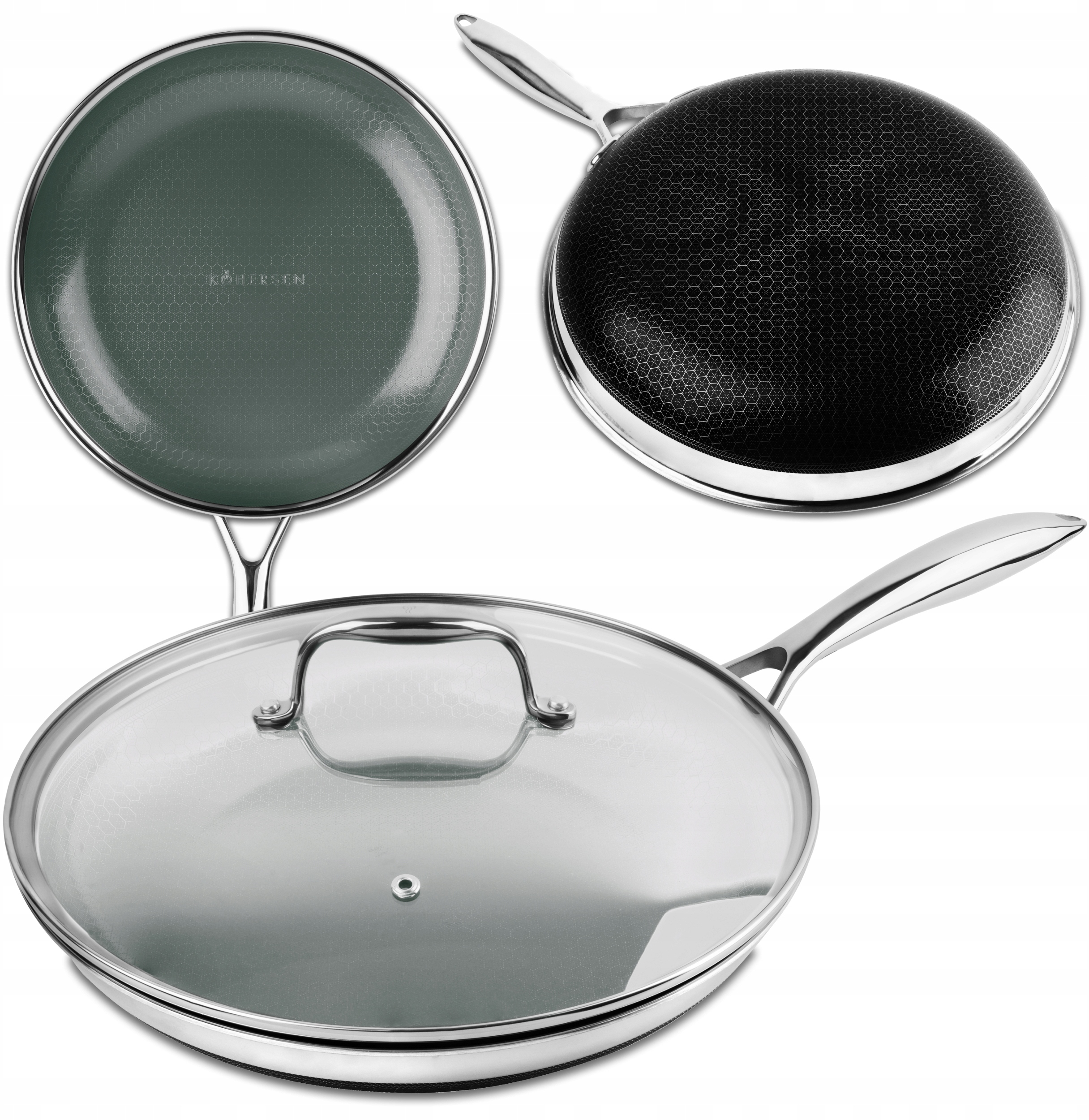 Patelnia z pokrywką Kohersen NX CERAMIC 24 cm – Idealna do Twojej kuchni