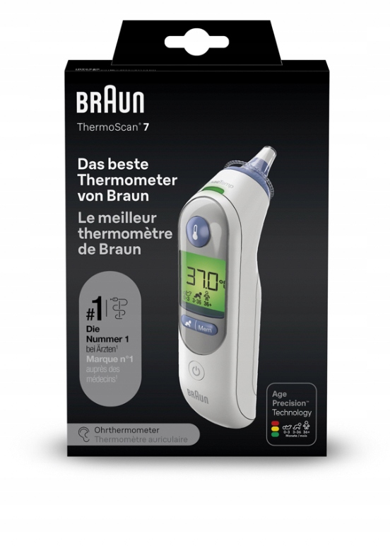 Braun IRT6525 – Elektroniczny termometr douszny dla całej rodziny