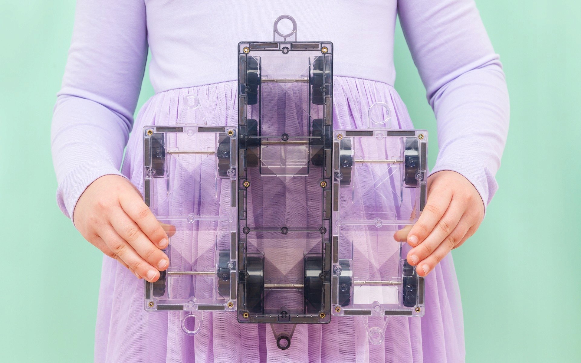 CONNETIX Pastel Transport Pack 50 el. – Kreatywna zabawa z klockami magnetycznymi