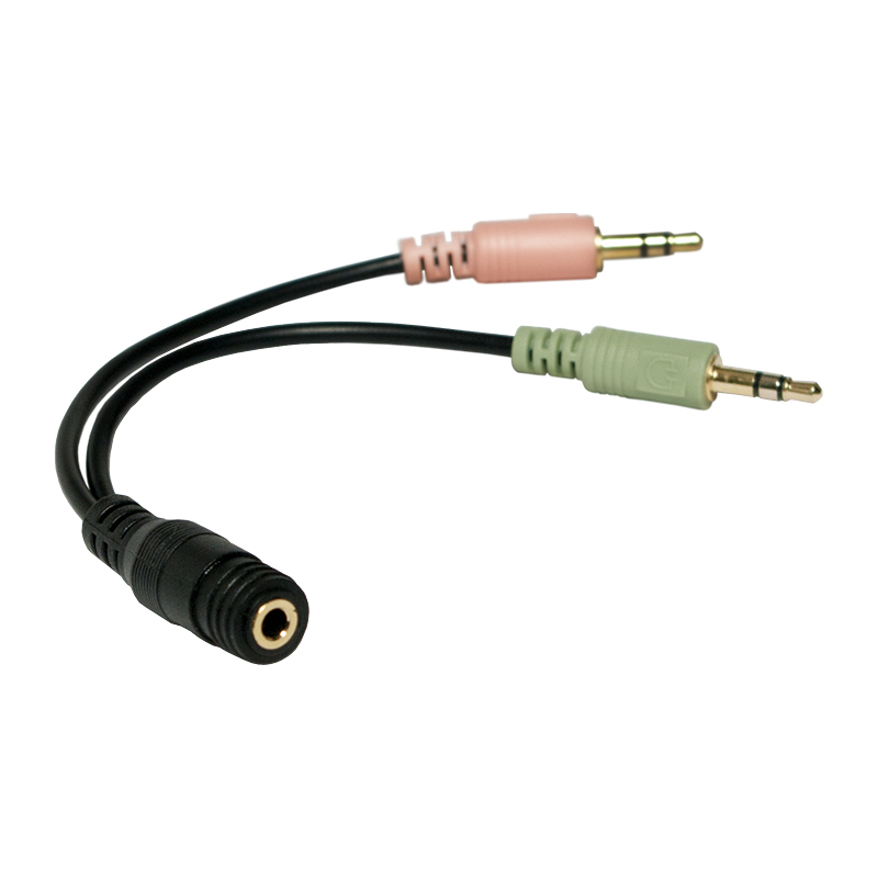 Adapter audio Jack 3.5mm - Jack 3.5mm x2 0.15m czarny (CA0020) – Idealne rozwiązanie do podłączenia słuchawek