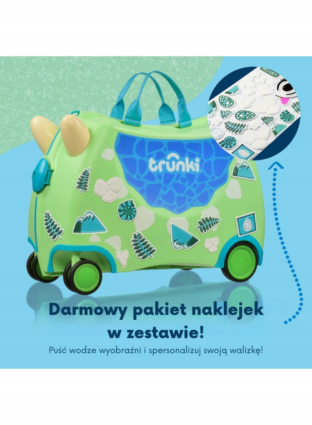 Personalizacja walizki – Zestaw naklejek dla indywidualnego stylu