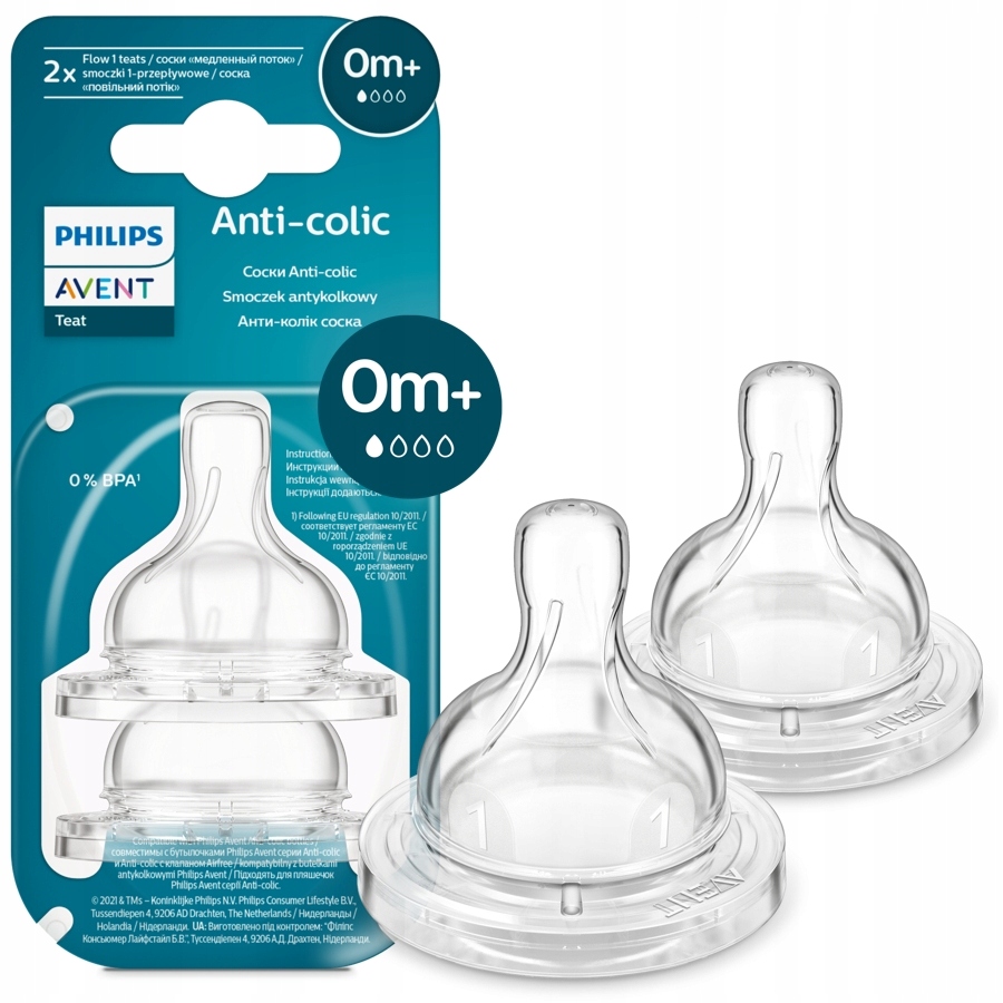 Smoczek antykolkowy Philips AVENT 0m+ – Komfortowe karmienie dla Twojego dziecka