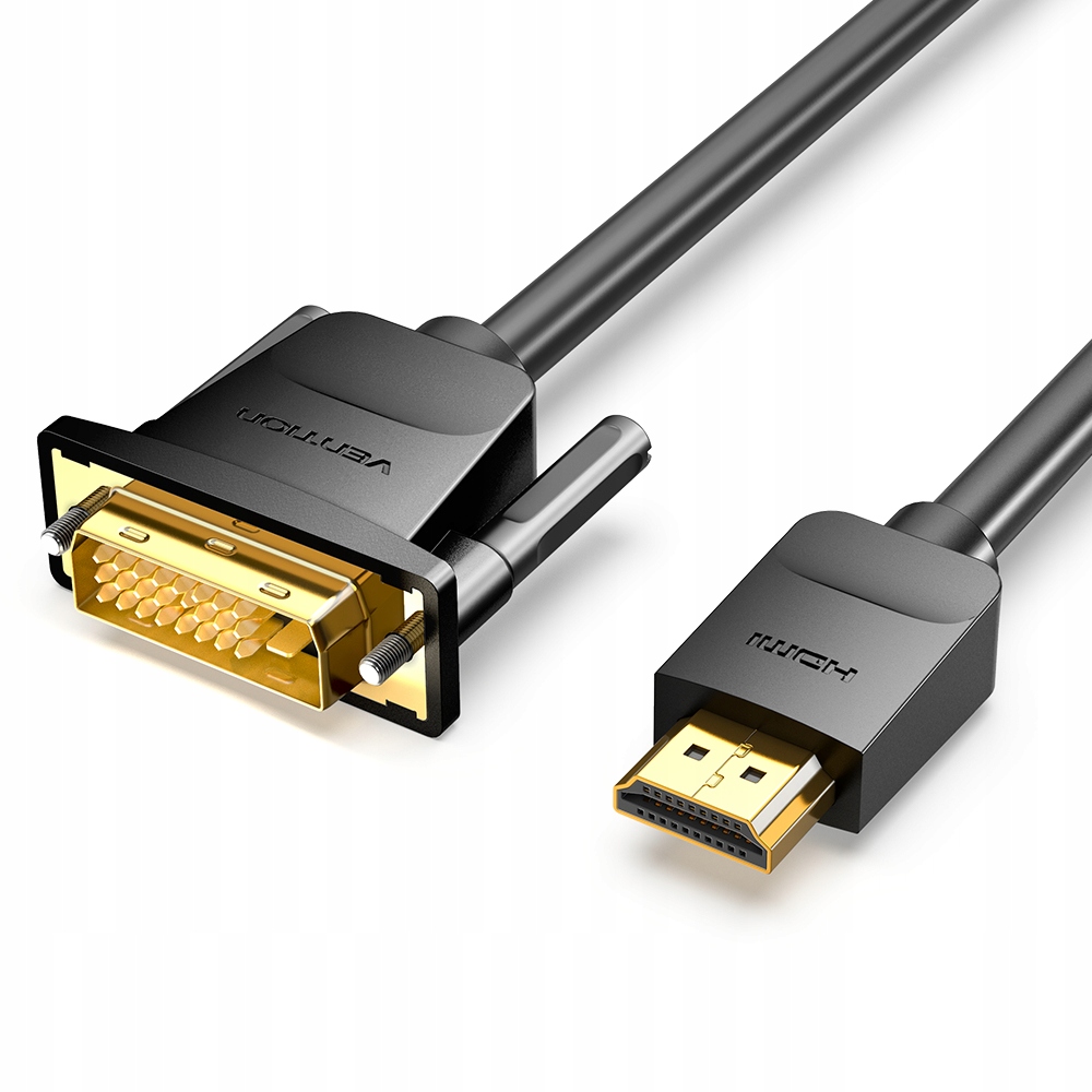 Kabel HDMI do DVI 2m Vention ABFBH – Wysoka jakość obrazu w Twoim zasięgu
