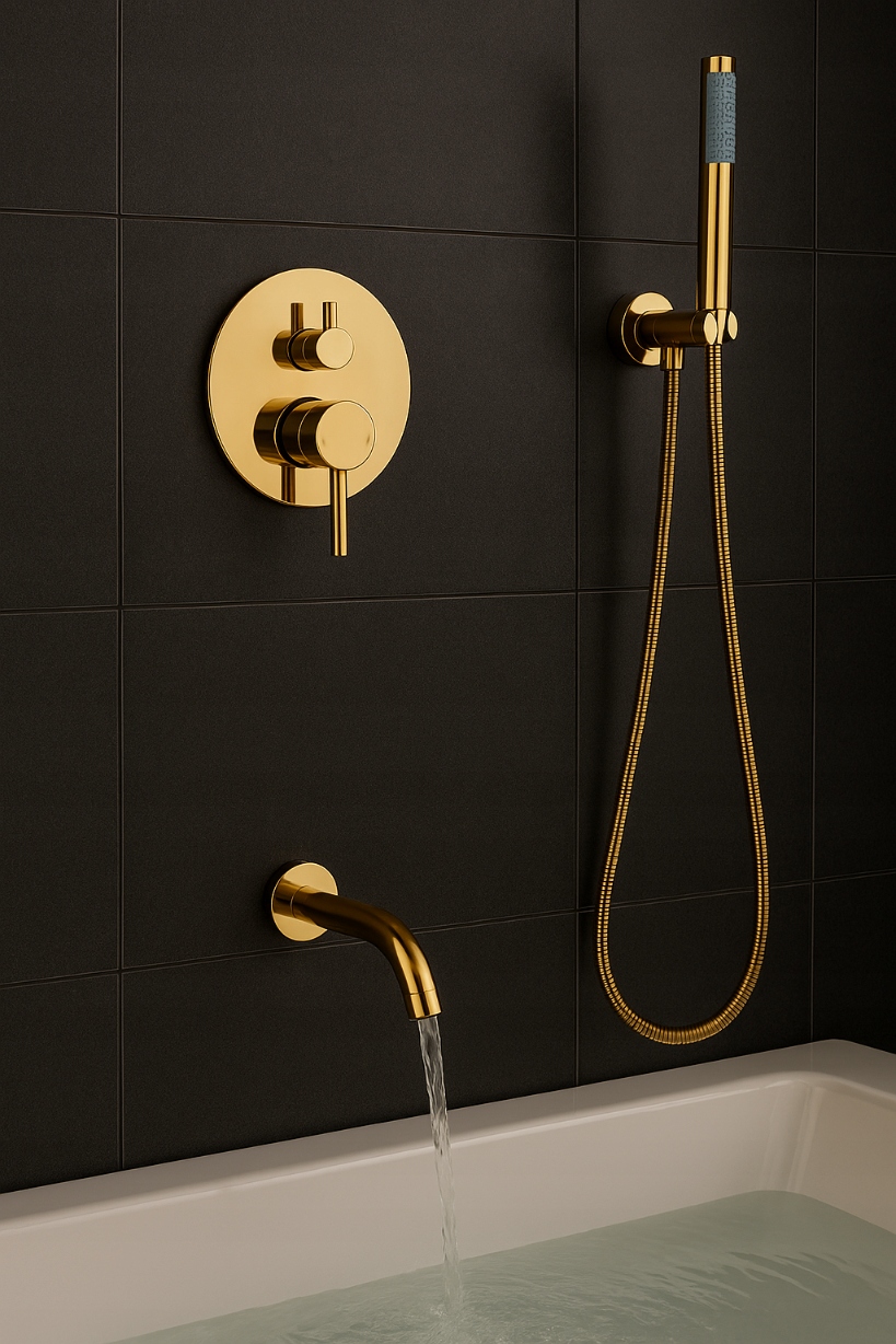 Złote wykończenie – Akcent nowoczesnego designu